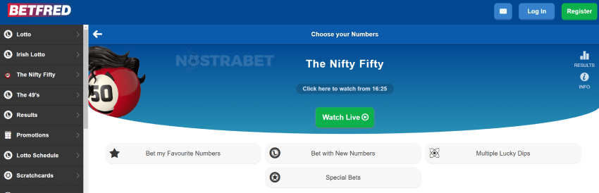 betfred the nifty fifty lottery