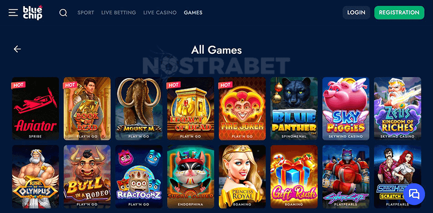 Bluechip Casino Games