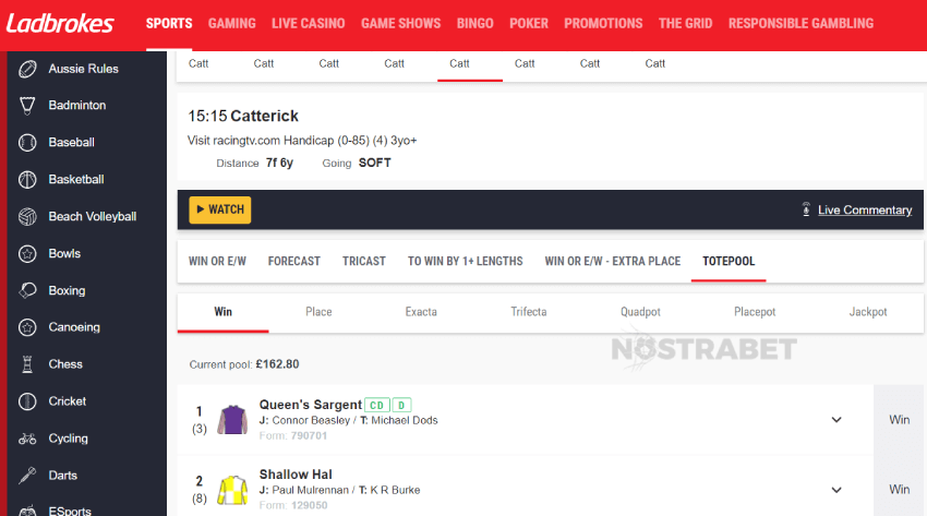 ladbrokes tote betting