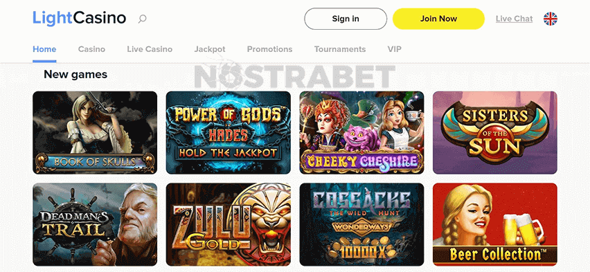 LightCasino Website Design