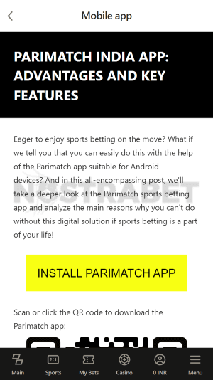 parimatch android app download