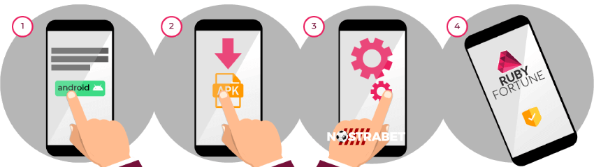mobile app steps for ruby fortune casino