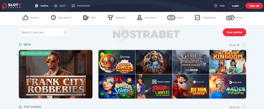 SlotV Casino Design