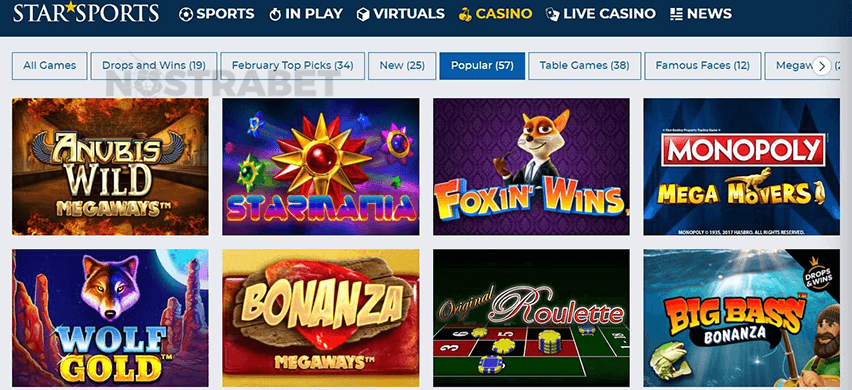 StarSports Casino Games