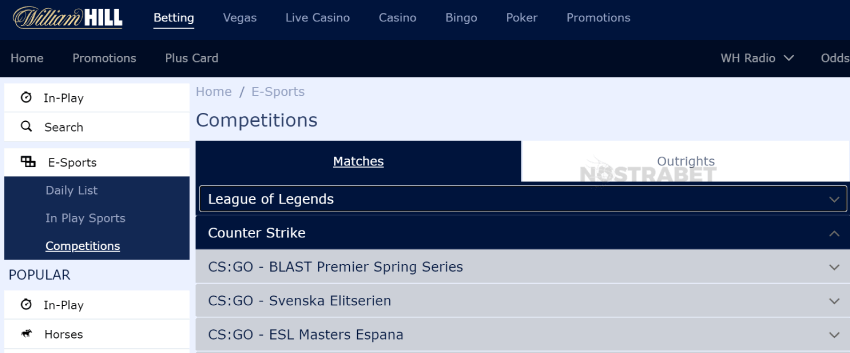 william hill csgo betting